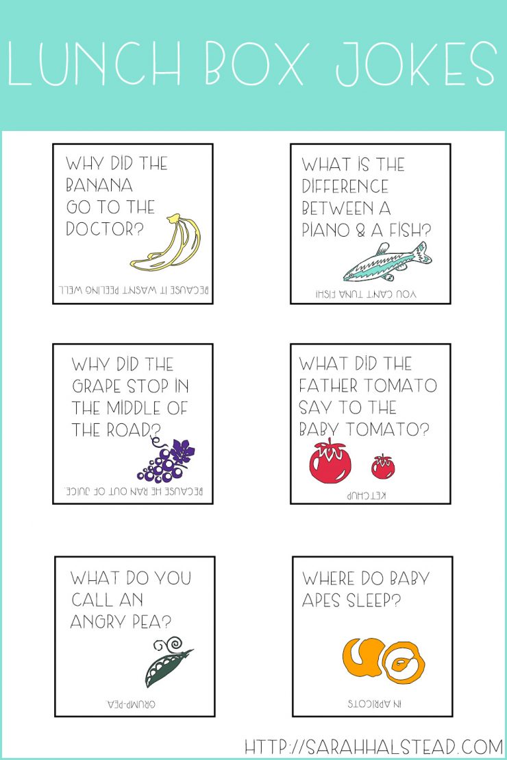 Lunch Box Jokes Free Printables