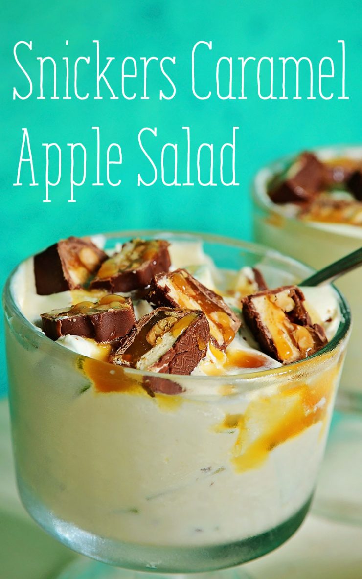 Snickers Caramel Apple Salad by Whimsy and Hope