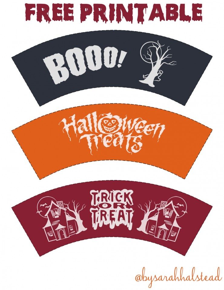 Halloween Pudding Cup Printable - Sarah Halstead