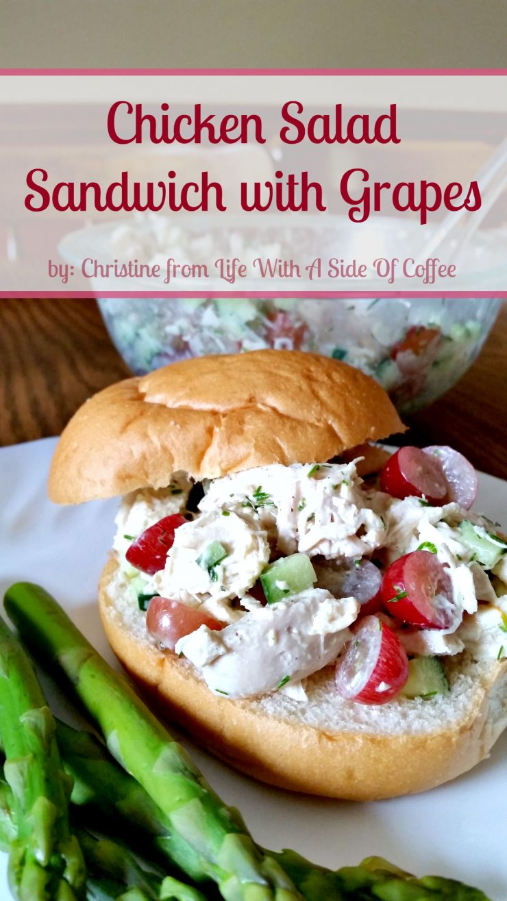 Chicken Salad Sandwich with Grapes | Sarah Halstead