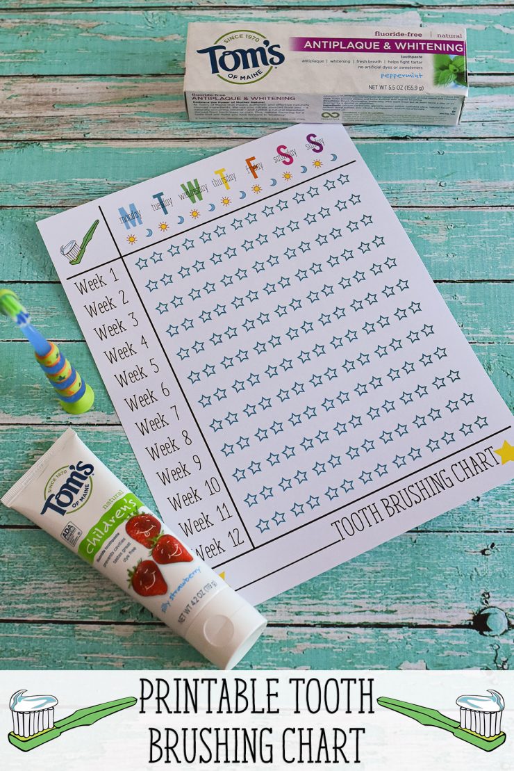 Tooth Brushing Chart Printable