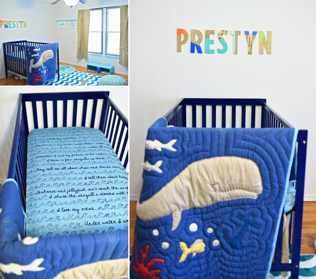 WhaleThemedNurseryBedding Sarah Halstead