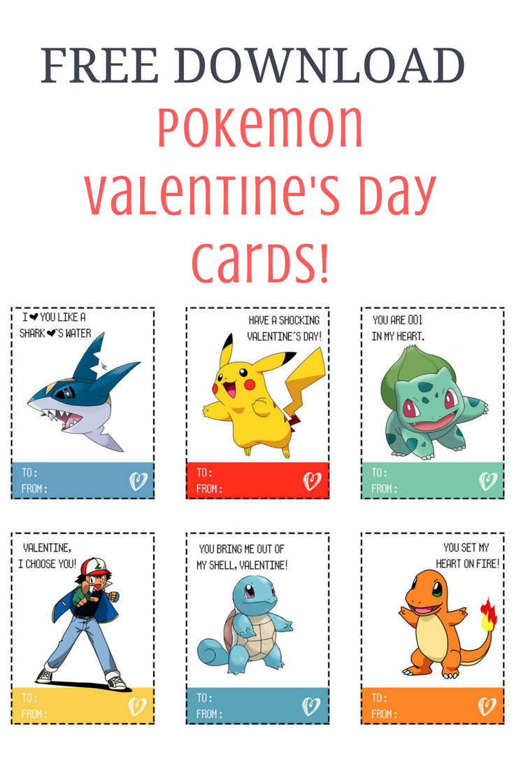 Pokemon Valentine s Day Cards Sarah Halstead