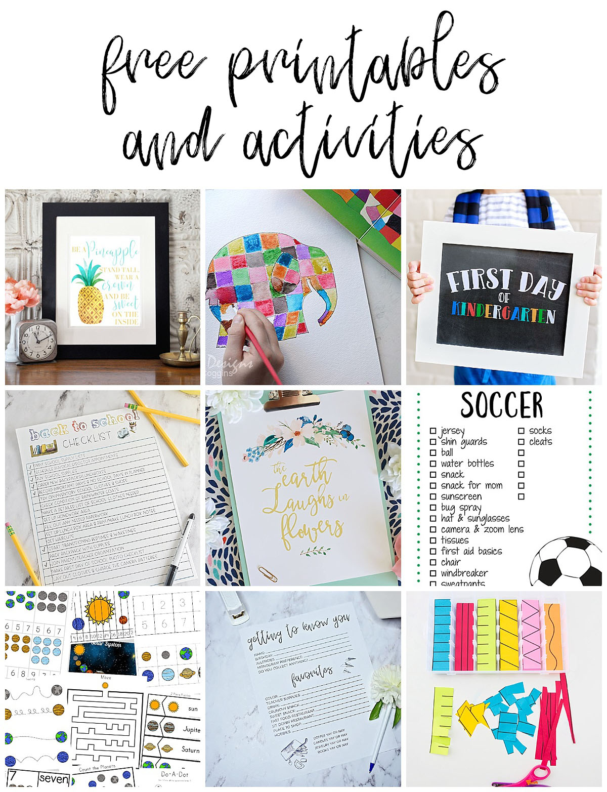 free printables and activities - Sarah Halstead