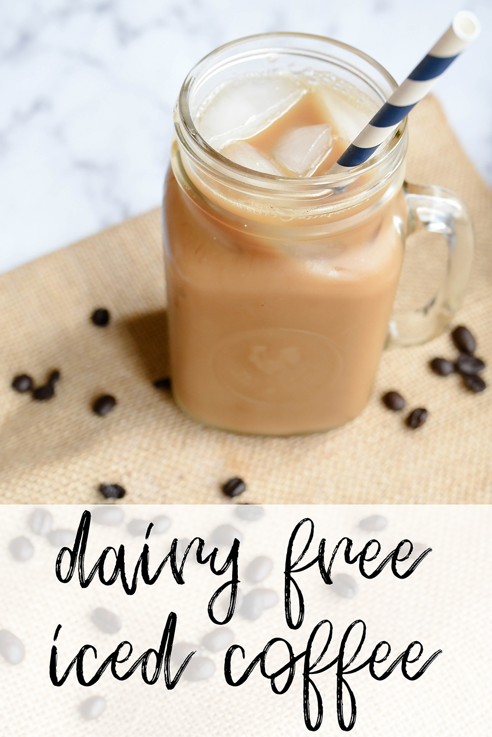 dairy free iced coffee - Sarah Bakes Gluten Free