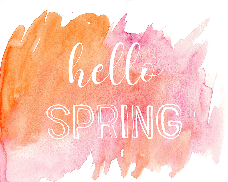 hello spring free printable blog - Sarah Halstead